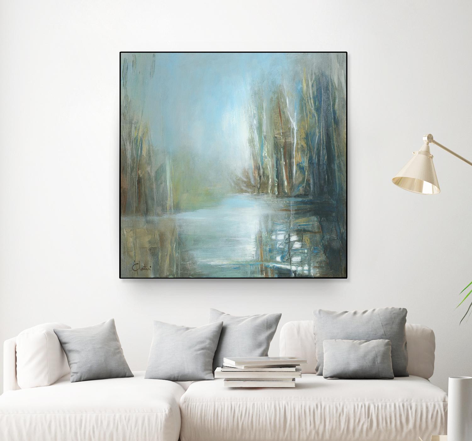 Marecage 1 by Kathleen Cloutier on GIANT ART - green landscape marécage