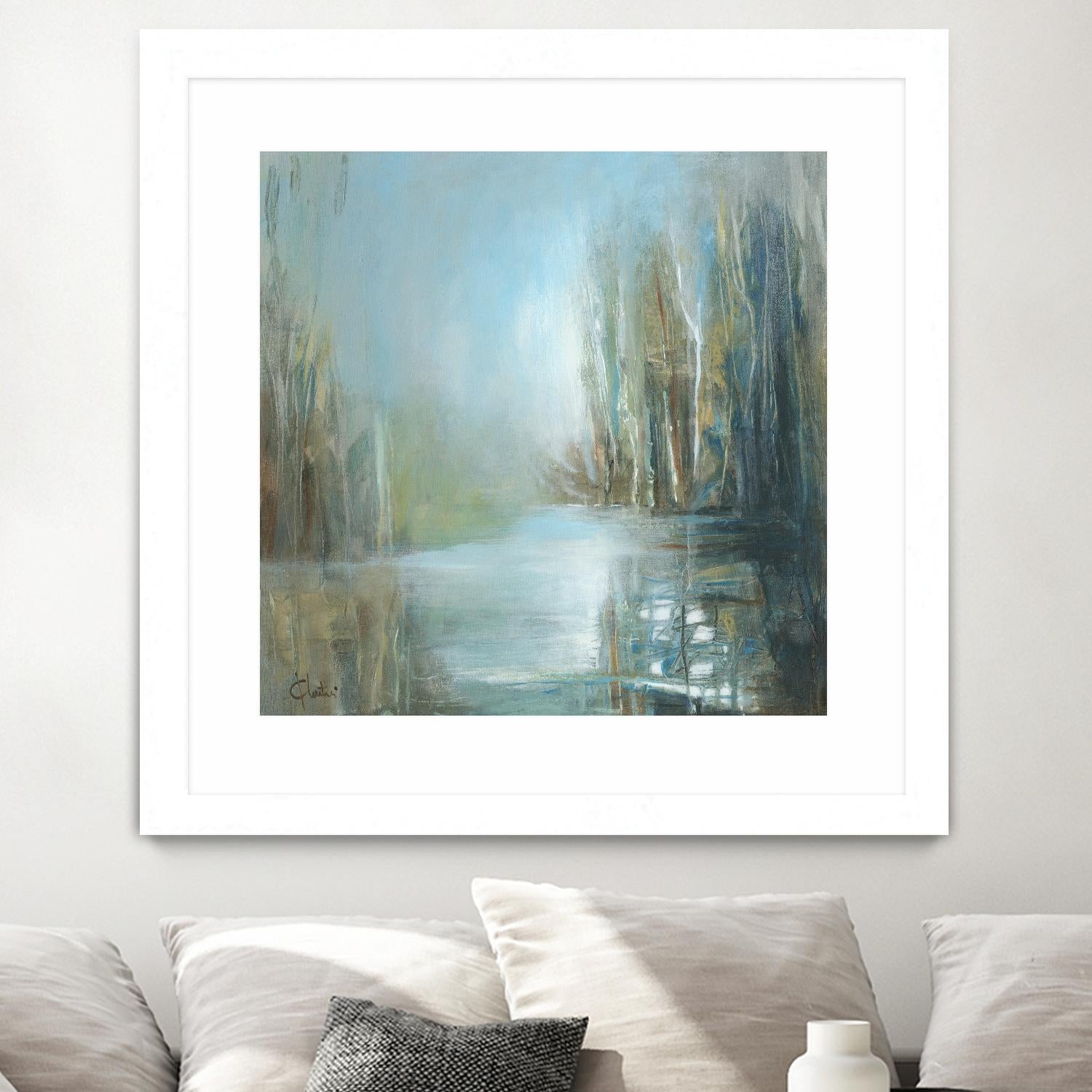 Marecage 1 by Kathleen Cloutier on GIANT ART - green landscape marécage