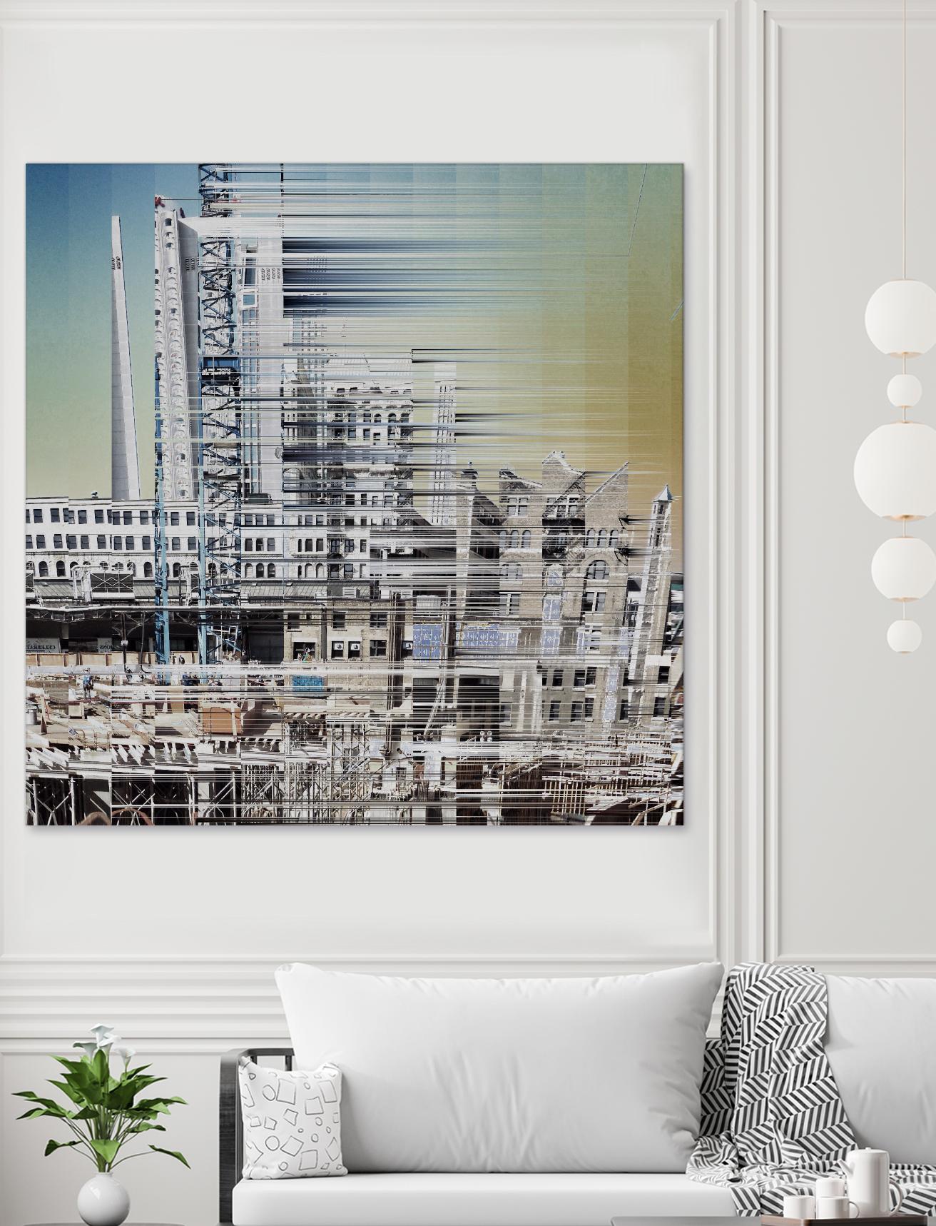 Urban Abstract 6 by Jean-François Dupuis on GIANT ART - beige linear factory