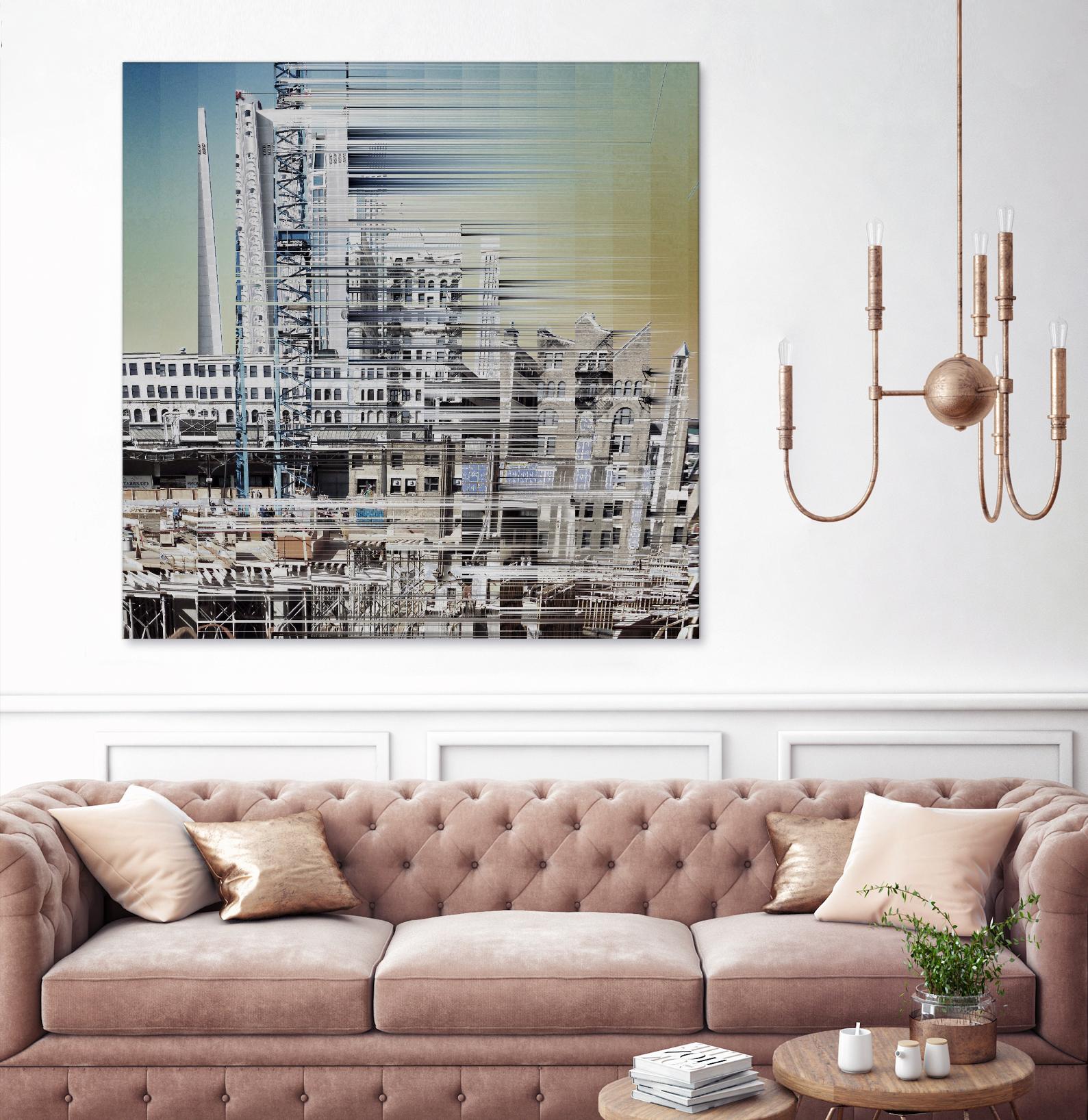 Urban Abstract 6 by Jean-François Dupuis on GIANT ART - beige linear factory