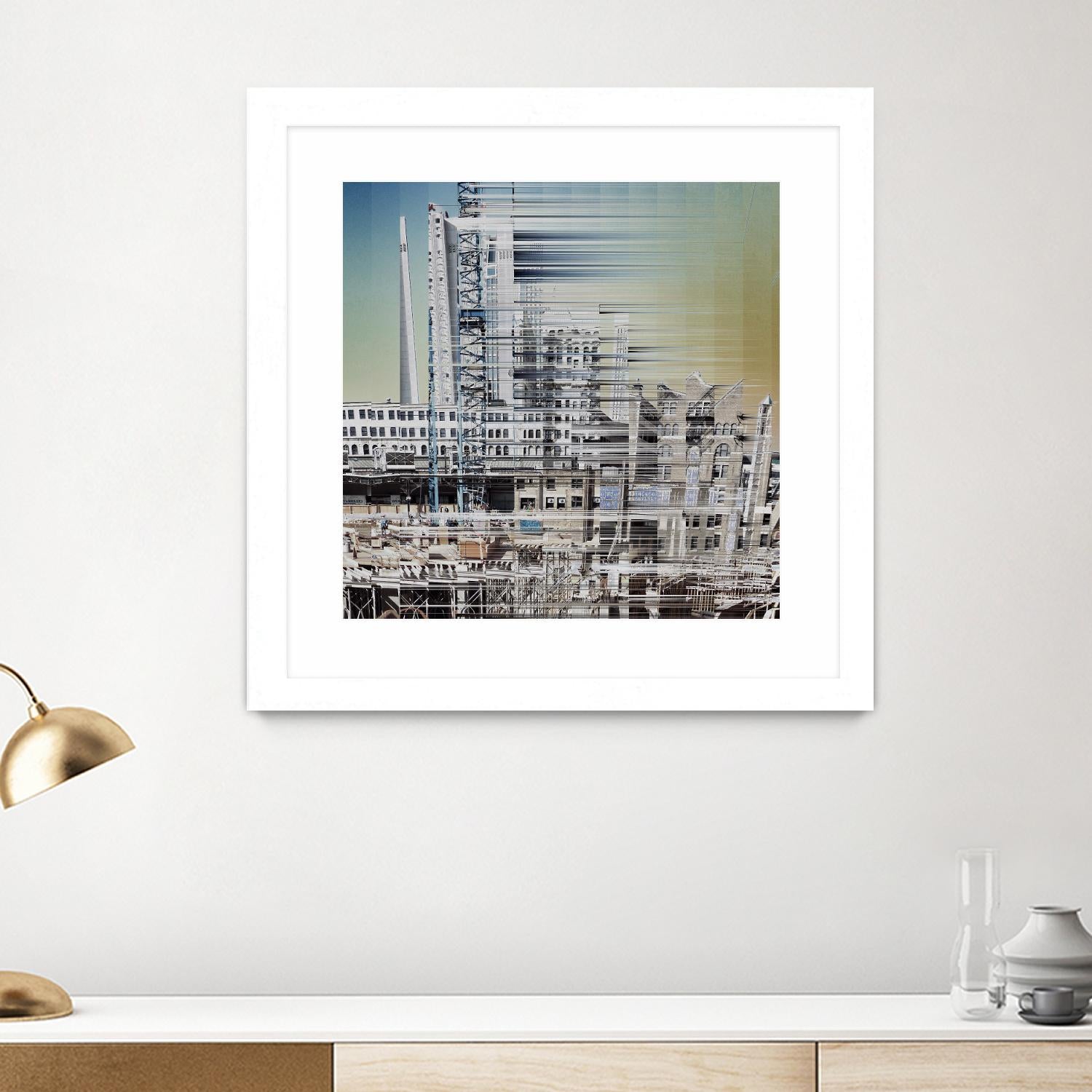 Urban Abstract 6 by Jean-François Dupuis on GIANT ART - beige linear factory