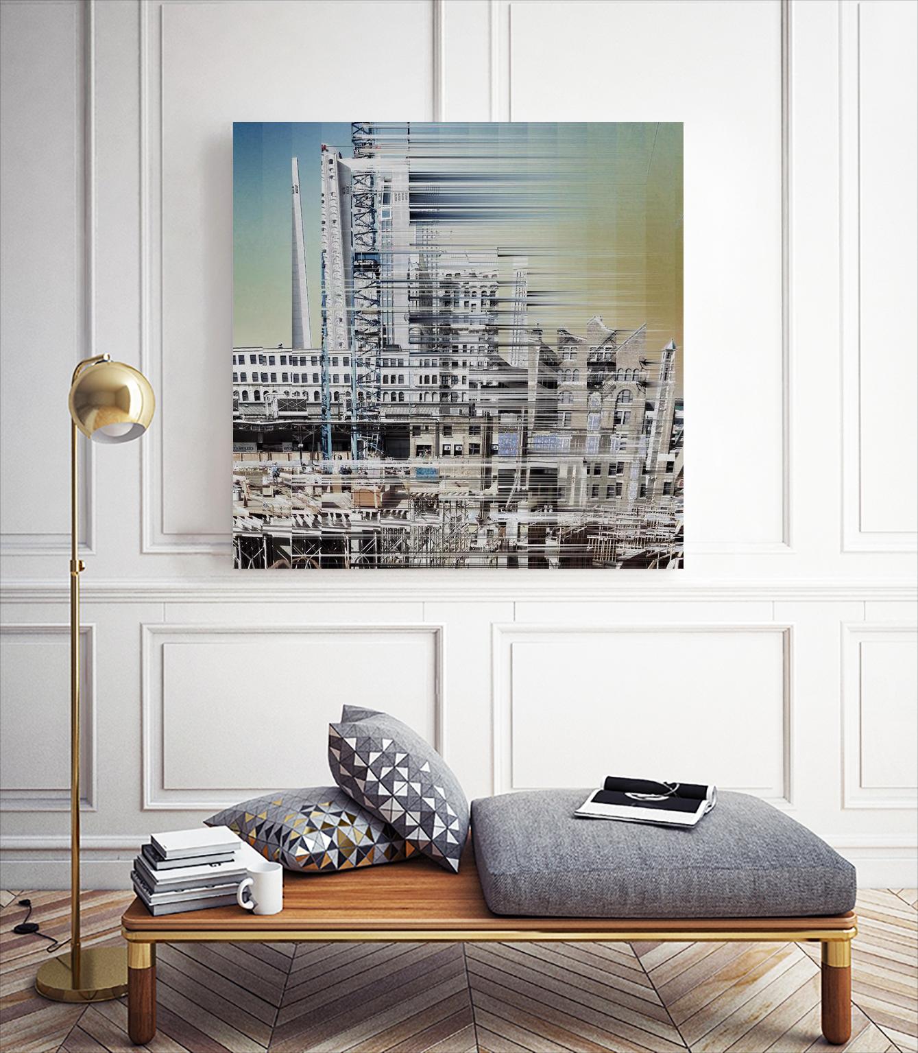 Urban Abstract 6 by Jean-François Dupuis on GIANT ART - beige linear factory