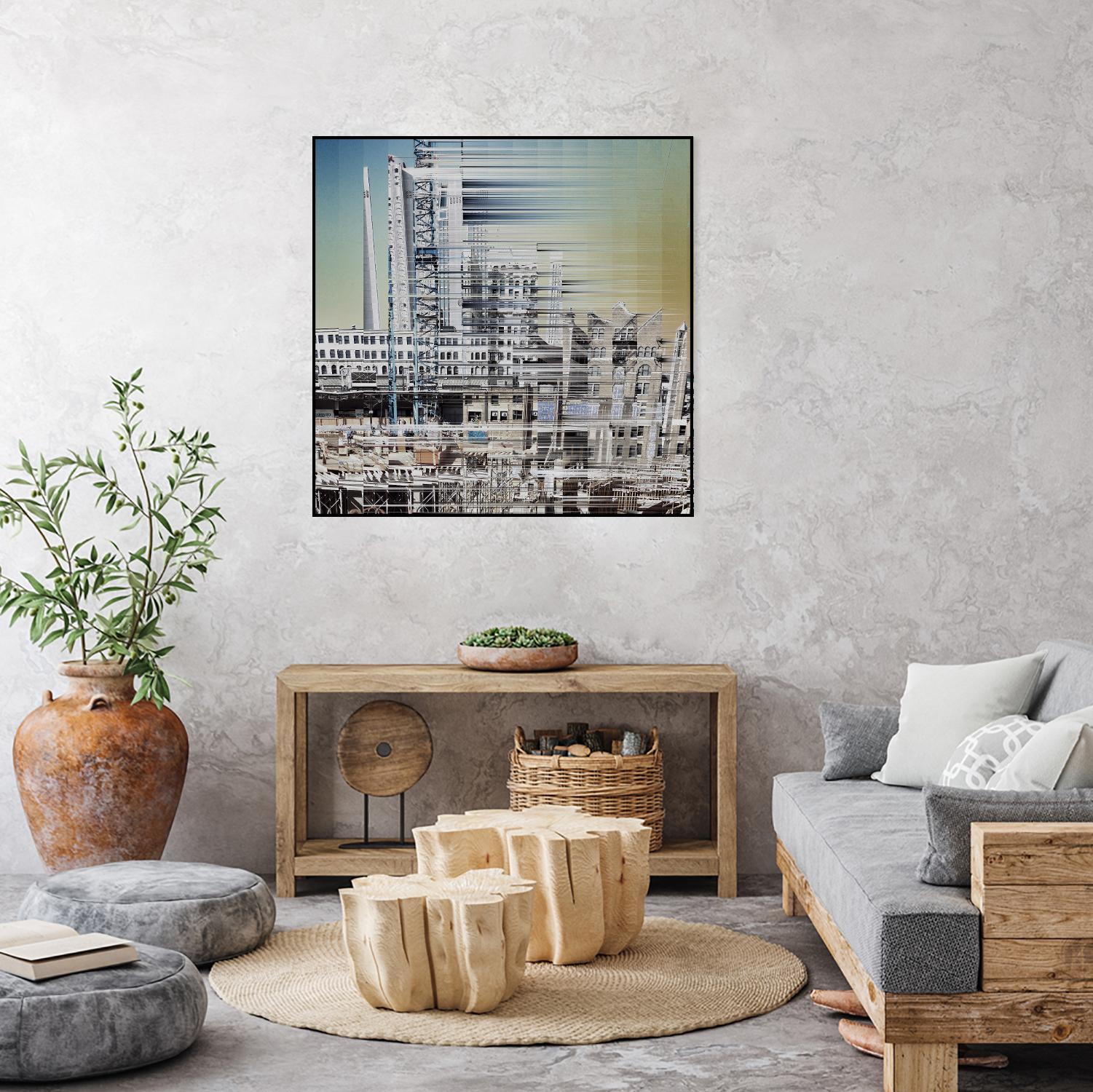 Urban Abstract 6 by Jean-François Dupuis on GIANT ART - beige linear factory