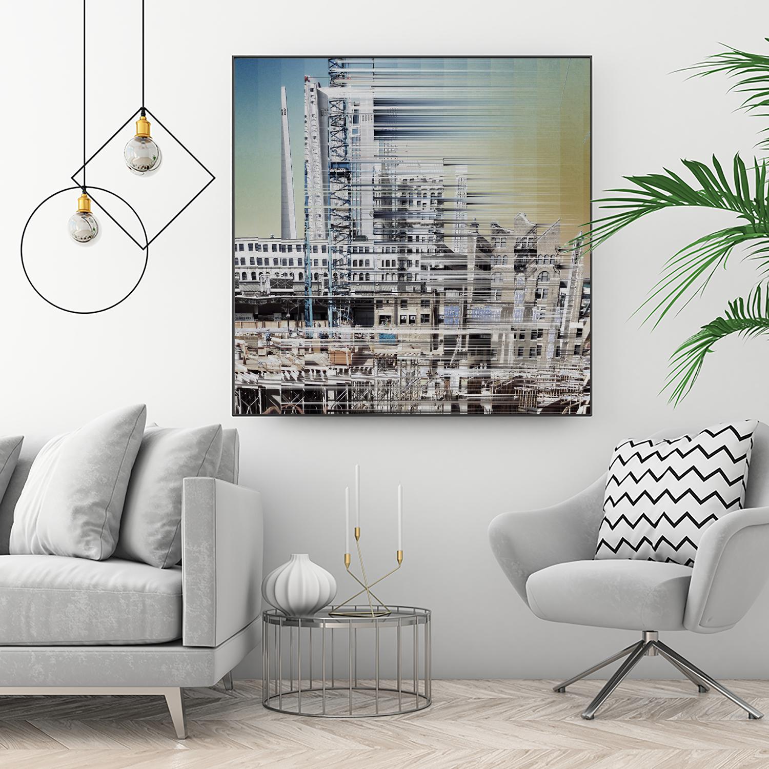 Urban Abstract 6 by Jean-François Dupuis on GIANT ART - beige linear factory