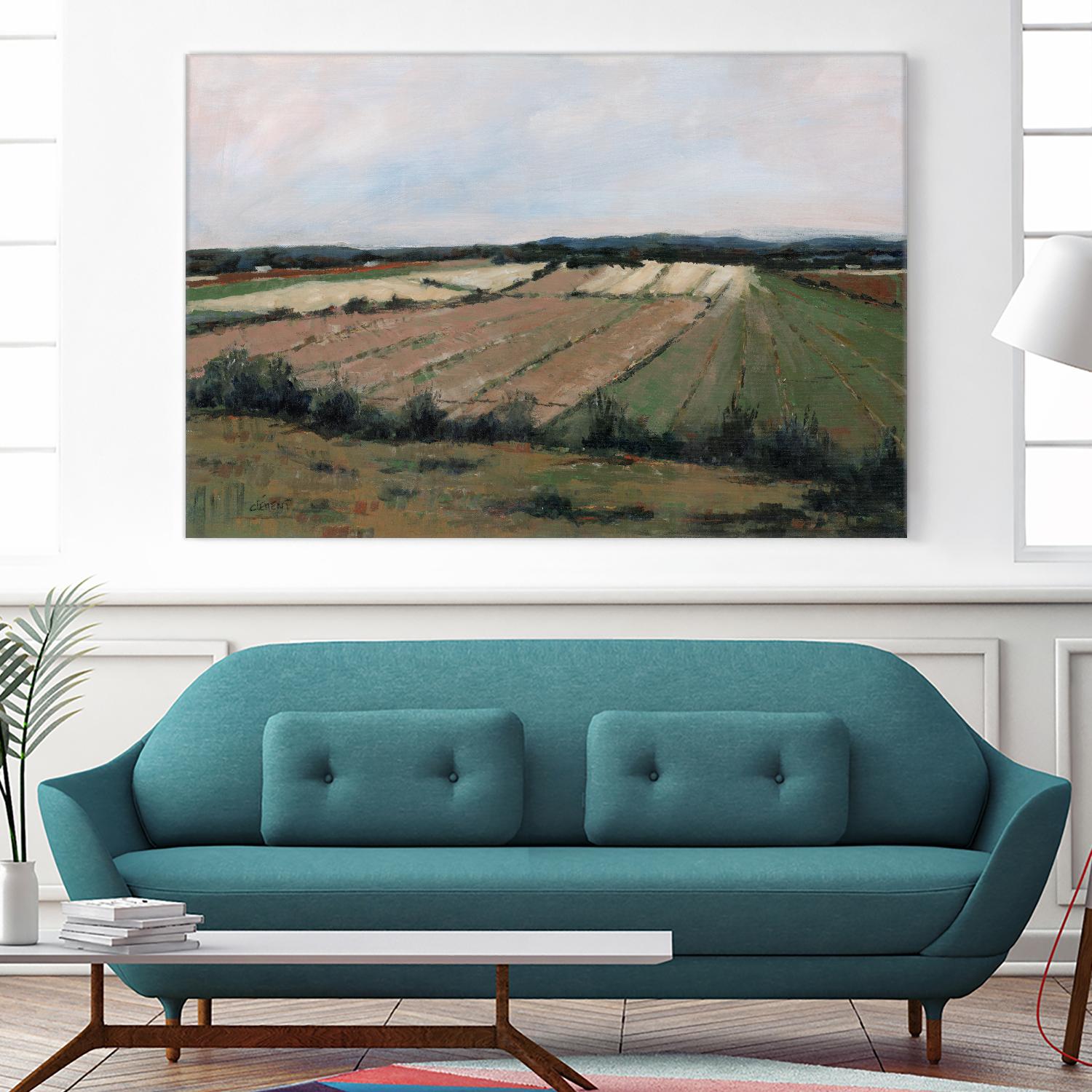 Terres cultivées by Jacques Clément on GIANT ART - beige landscape