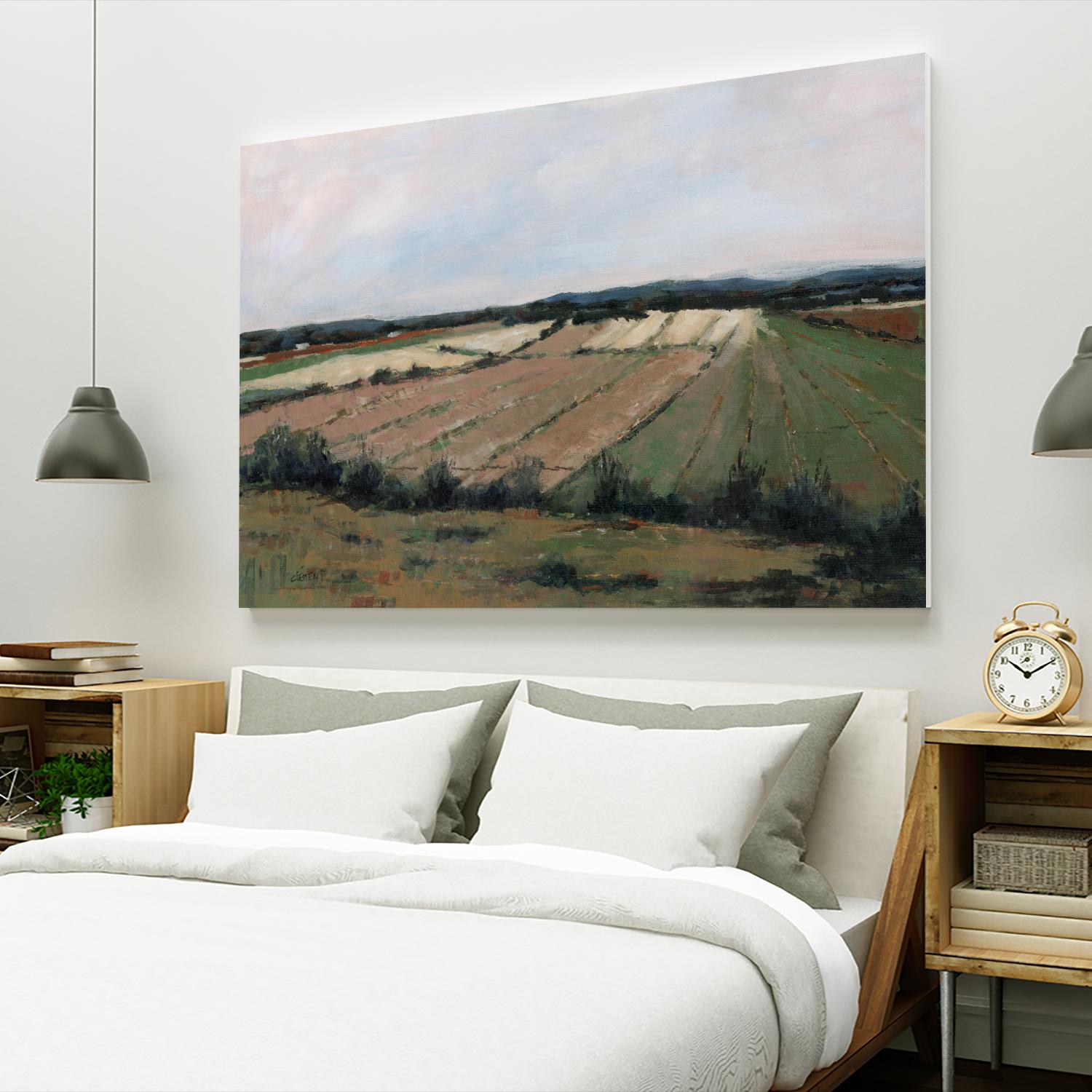 Terres cultivées by Jacques Clément on GIANT ART - beige landscape