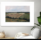 Terres cultivées by Jacques Clément on GIANT ART - beige landscape artistes du québec