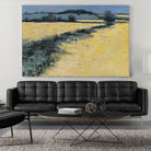 Paysage contemporain -1 by Jacques Clément on GIANT ART - blue landscape field