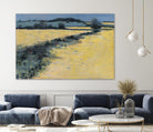 Paysage contemporain -1 by Jacques Clément on GIANT ART - blue landscape field