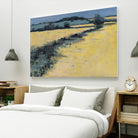 Paysage contemporain -1 by Jacques Clément on GIANT ART - blue landscape field