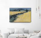Paysage contemporain -1 by Jacques Clément on GIANT ART - blue landscape field