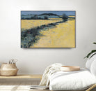 Paysage contemporain -1 by Jacques Clément on GIANT ART - blue landscape field