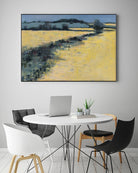 Paysage contemporain -1 by Jacques Clément on GIANT ART - blue landscape field
