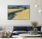Paysage contemporain -1 by Jacques Clément on GIANT ART - blue landscape field
