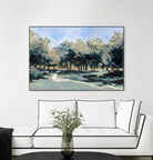 Road in the wood by Jacques Clément on GIANT ART - green landscape forest