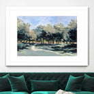 Road in the wood by Jacques Clément on GIANT ART - green landscape forest