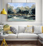 Road in the wood by Jacques Clément on GIANT ART - green landscape forest