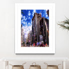 Urban Distortion V by Jean-François Dupuis on GIANT ART - blue city scene rue