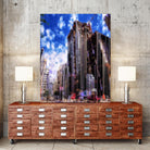 Urban Distortion V by Jean-François Dupuis on GIANT ART - blue city scene rue