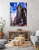 Urban Distortion V by Jean-François Dupuis on GIANT ART - blue city scene rue