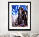 Urban Distortion V by Jean-François Dupuis on GIANT ART - blue city scene rue