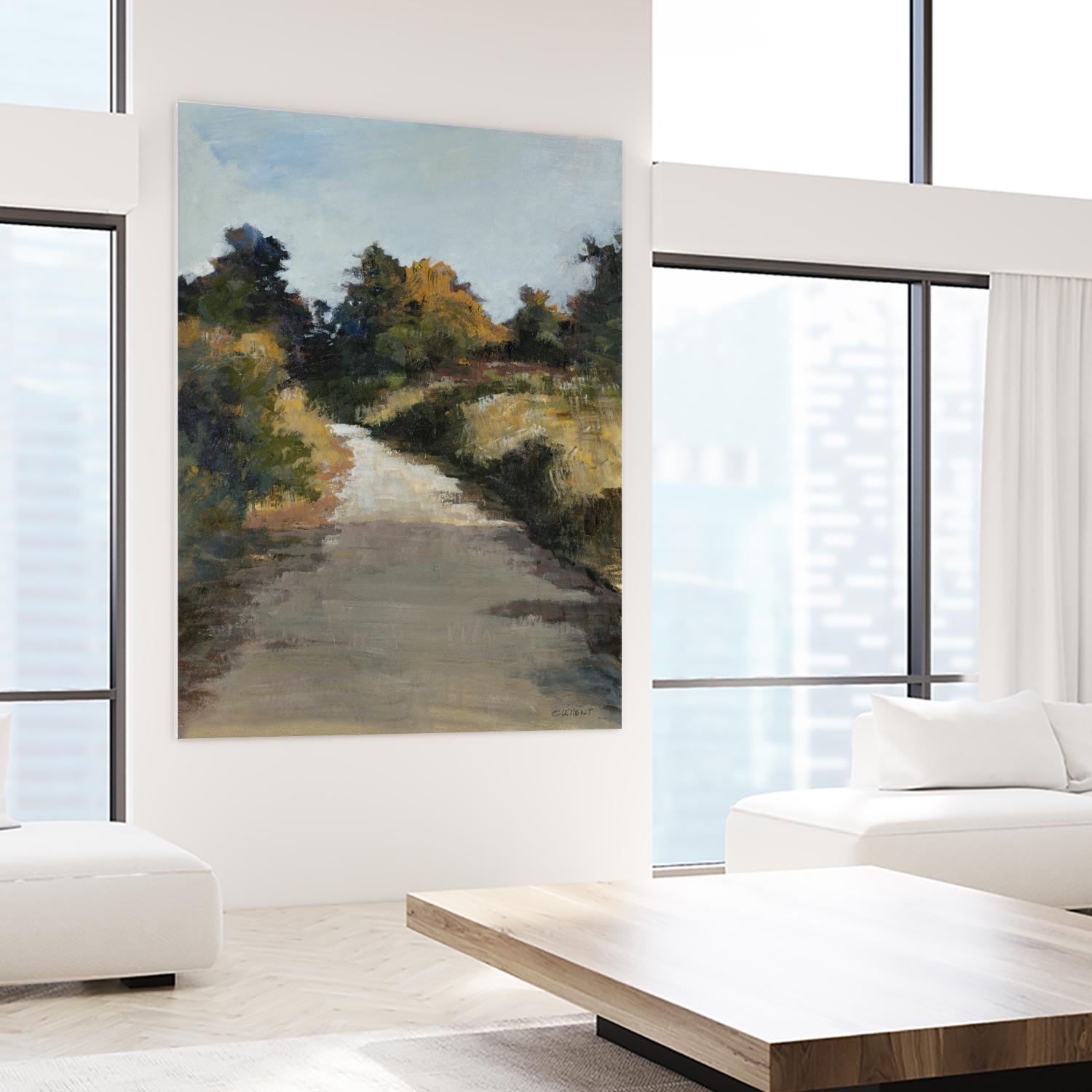 Secret Path by Jacques Clement on GIANT ART - beige landscape route