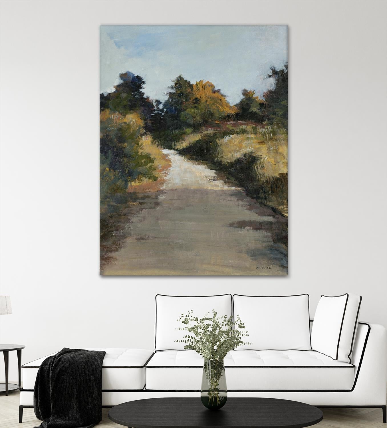 Secret Path by Jacques Clement on GIANT ART - beige landscape route