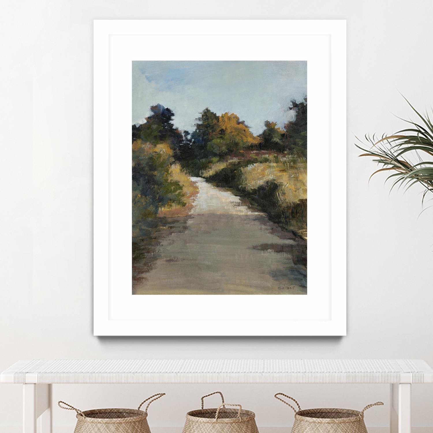 Secret Path by Jacques Clement on GIANT ART - beige landscape route