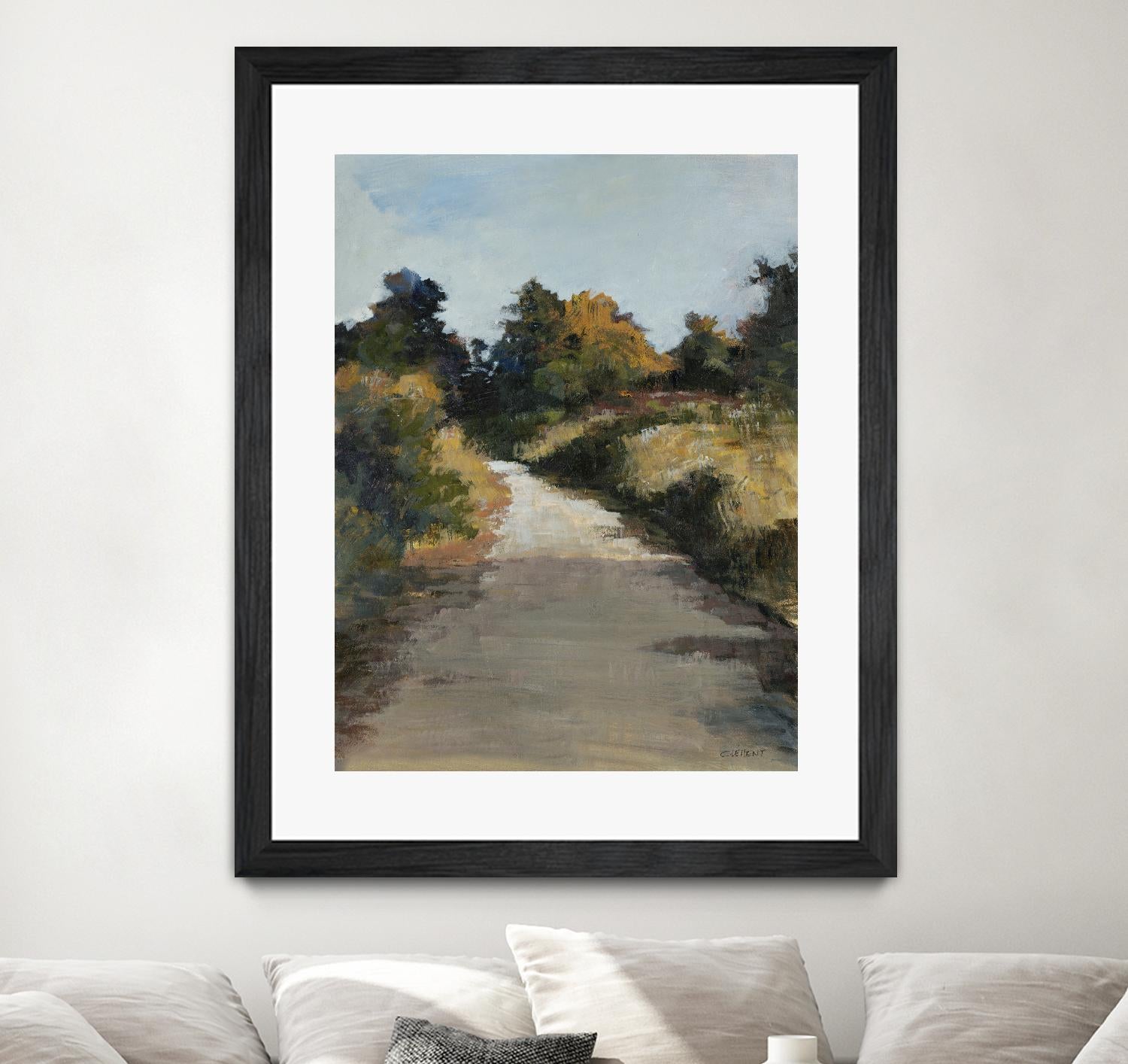 Secret Path by Jacques Clement on GIANT ART - beige landscape route