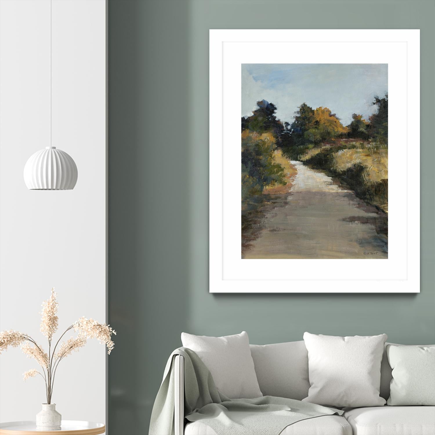 Secret Path by Jacques Clement on GIANT ART - beige landscape route