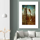 Verticale relative by Alain Cardinal on GIANT ART - gold whimsical mouettes