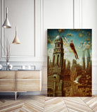 Verticale relative by Alain Cardinal on GIANT ART - gold whimsical mouettes