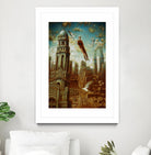 Verticale relative by Alain Cardinal on GIANT ART - gold whimsical mouettes