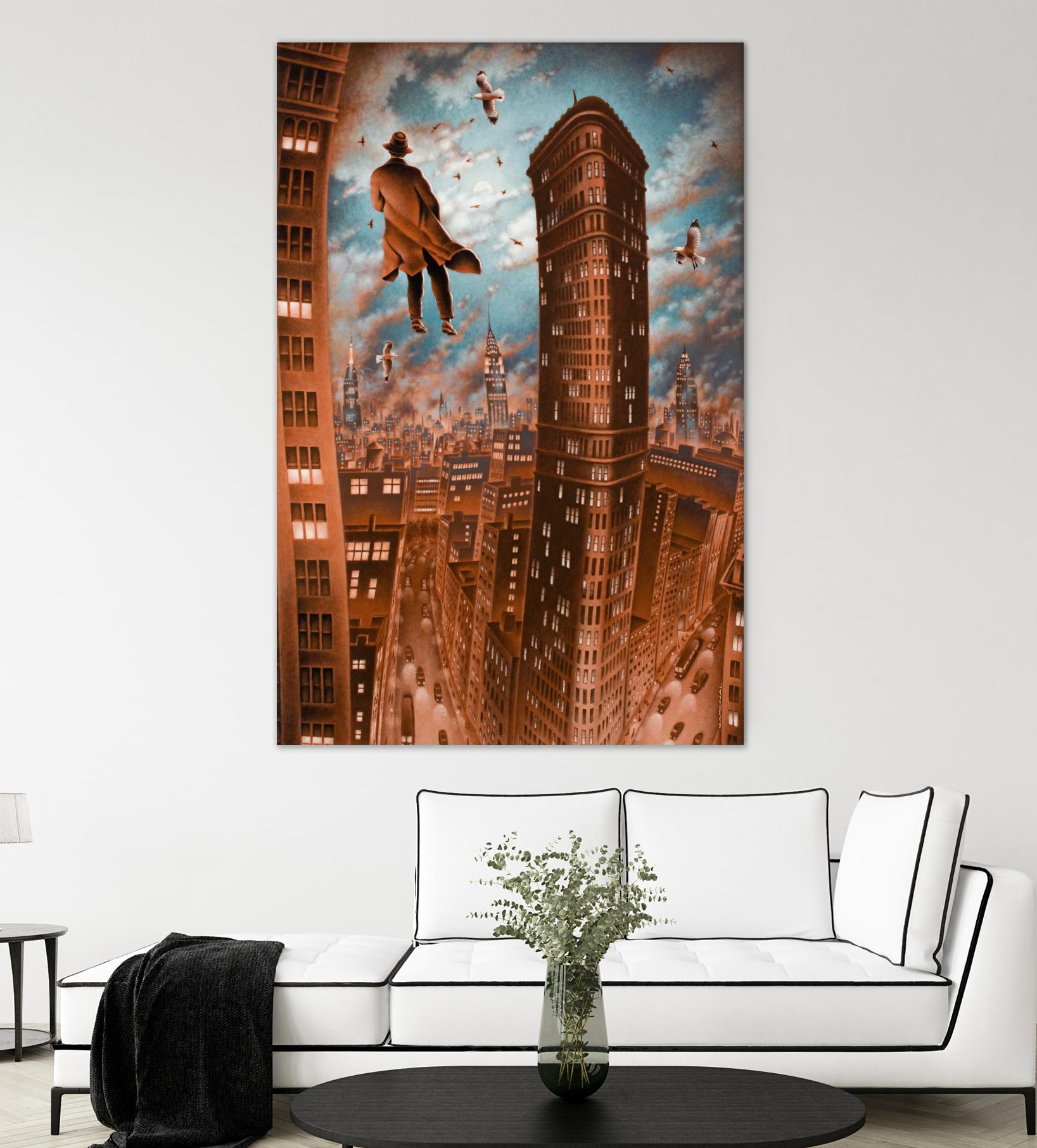 Empire d'argile by Alain Cardinal on GIANT ART - beige whimsical la nuit