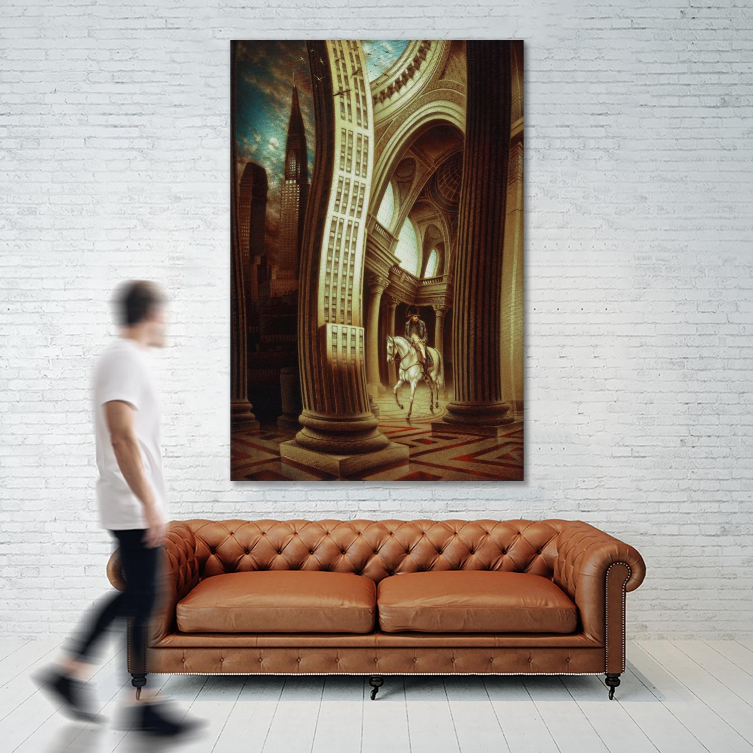 La rôdeur du Pantheon by Alain Cardinal on GIANT ART - beige whimsical napoleon