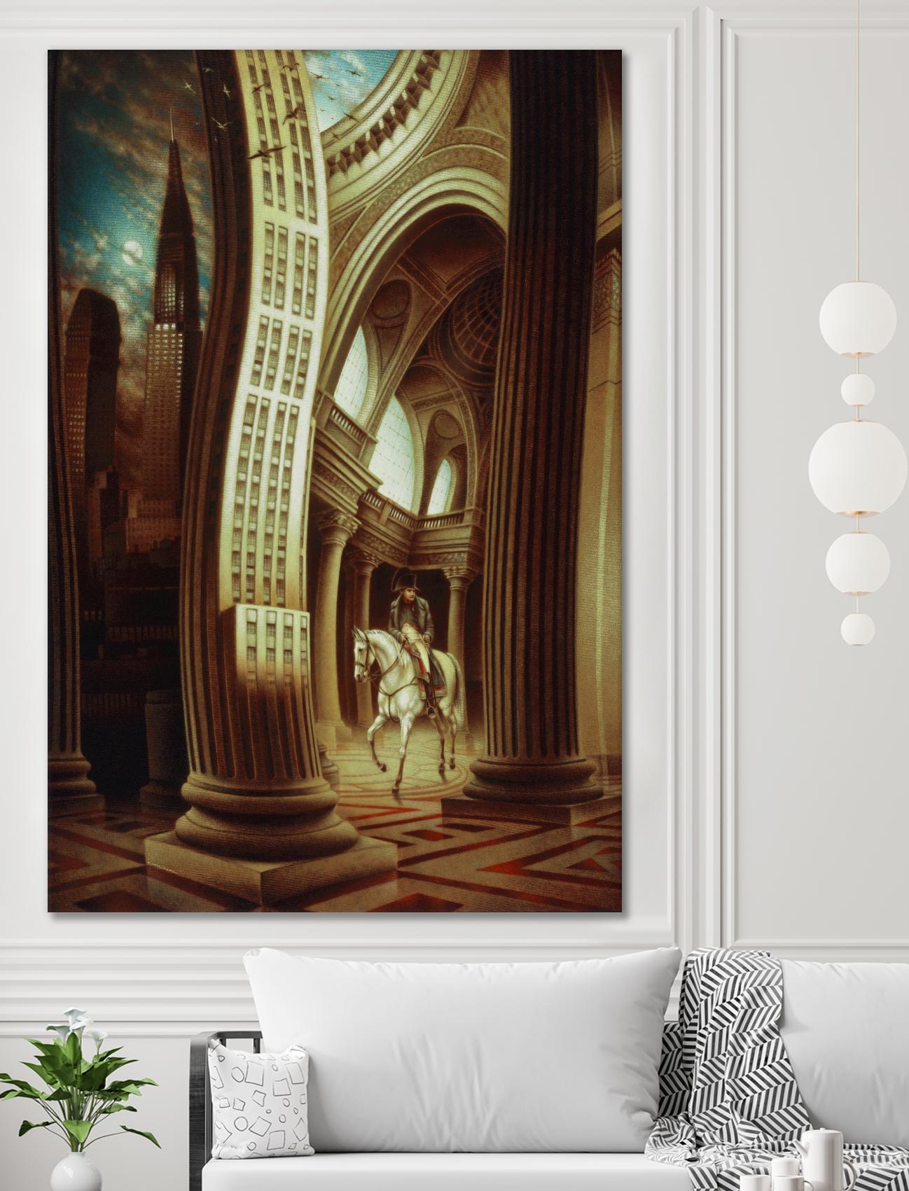 La rôdeur du Pantheon by Alain Cardinal on GIANT ART - beige whimsical napoleon