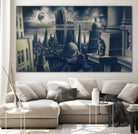 Chat de Cheshire by Alain Cardinal on GIANT ART - black whimsical imaginaire