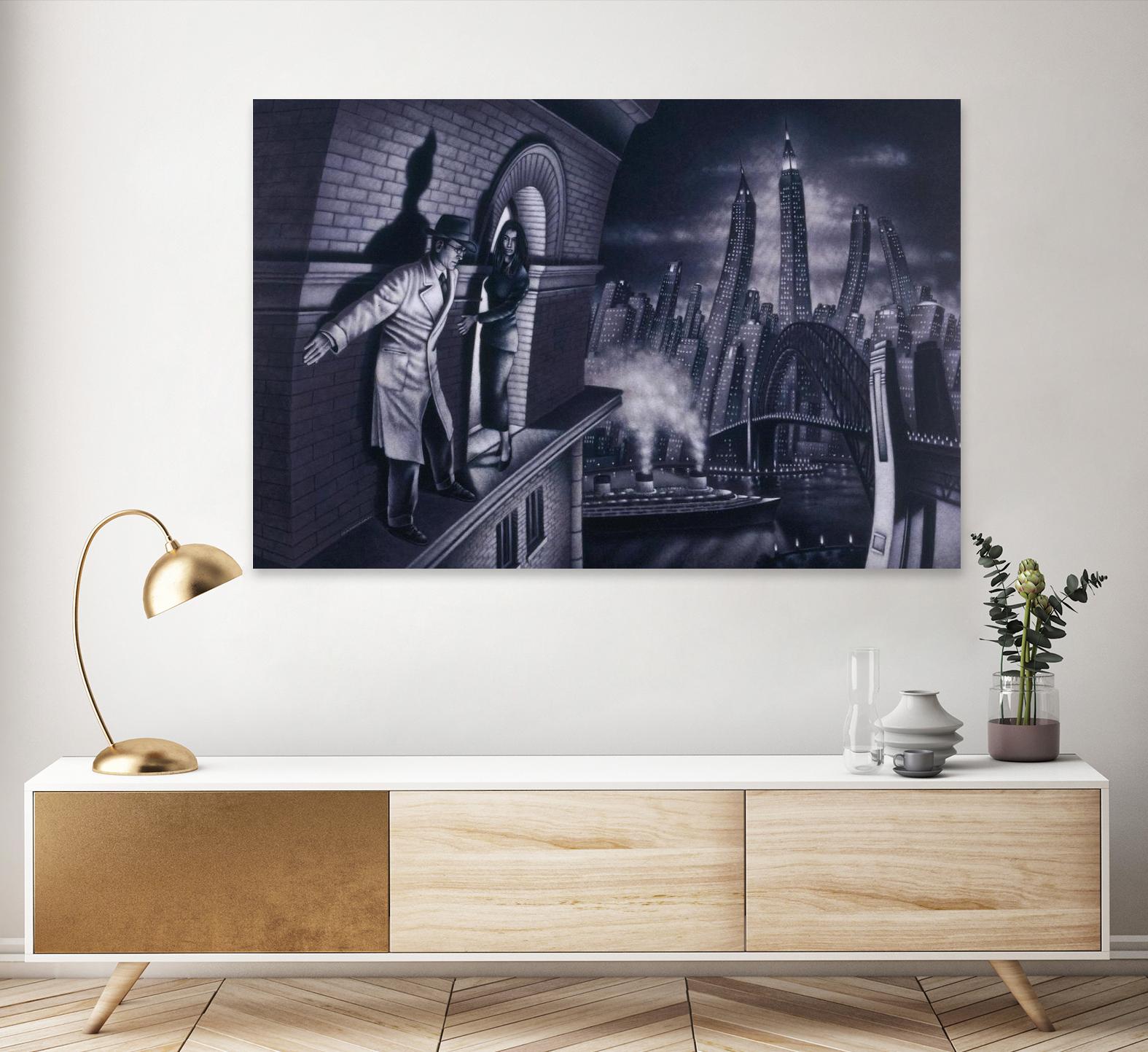 Série noire 3 by Alain Cardinal on GIANT ART - black black & white la nuit
