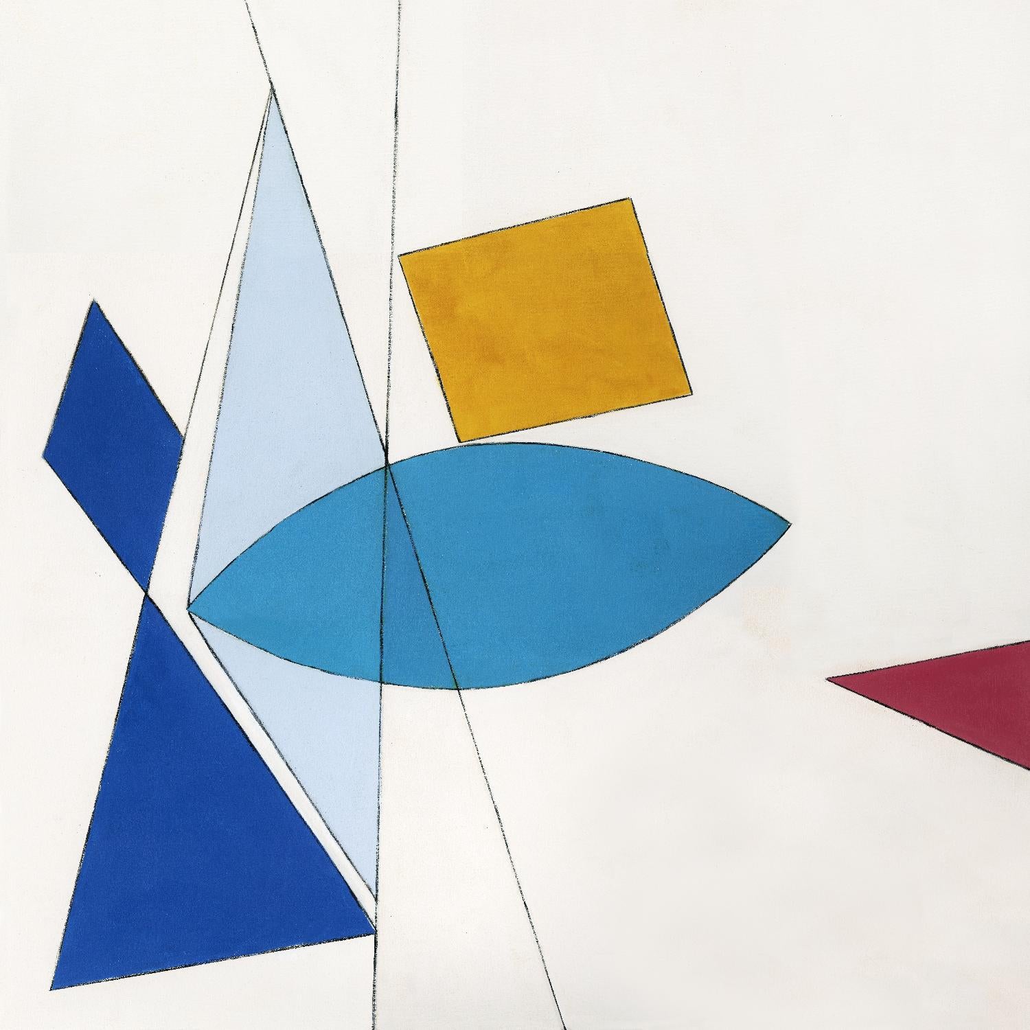 Happy by Diane Lambin on GIANT ART - white shapes triangles