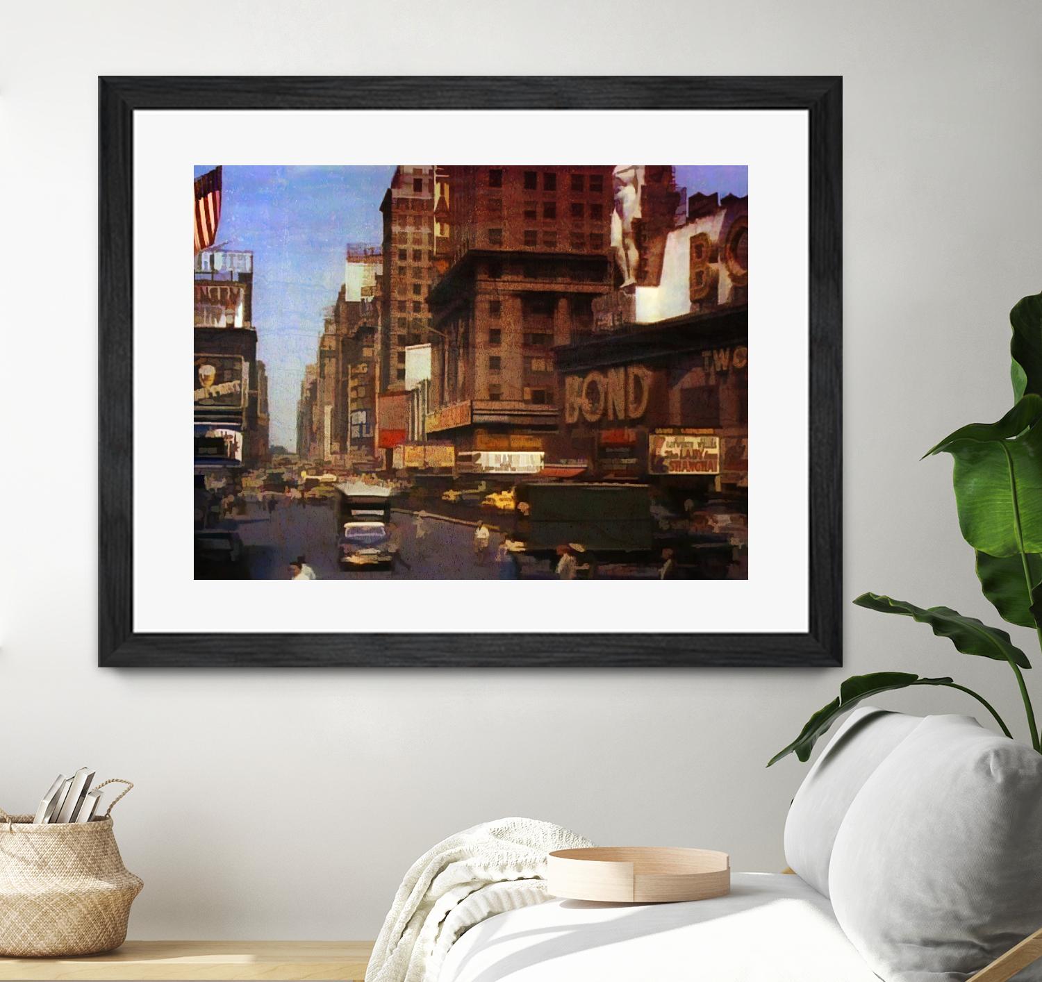 New York 1949 - 9 by Jean-François Dupuis on GIANT ART - beige architecture automobile