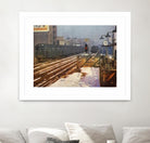 New York 1949 - 4 by Jean-François Dupuis on GIANT ART - beige city scene wagon