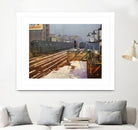 New York 1949 - 4 by Jean-François Dupuis on GIANT ART - beige city scene wagon