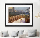 New York 1949 - 4 by Jean-François Dupuis on GIANT ART - beige city scene wagon