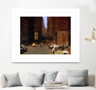 New York 1949 - 2 by Jean-François Dupuis on GIANT ART - beige city scene ouvriers