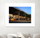 New York 1949 - 1 by Jean-François Dupuis on GIANT ART - blue city scene pont