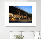 New York 1949 - 1 by Jean-François Dupuis on GIANT ART - blue city scene pont