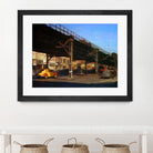 New York 1949 - 1 by Jean-François Dupuis on GIANT ART - blue city scene pont