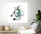 Remplir le paysage I by Sylvie Cloutier on GIANT ART - blue abstract