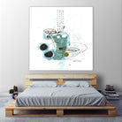 Remplir le paysage IV by Sylvie Cloutier on GIANT ART - blue abstract