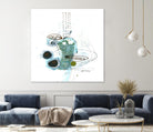 Remplir le paysage IV by Sylvie Cloutier on GIANT ART - blue abstract